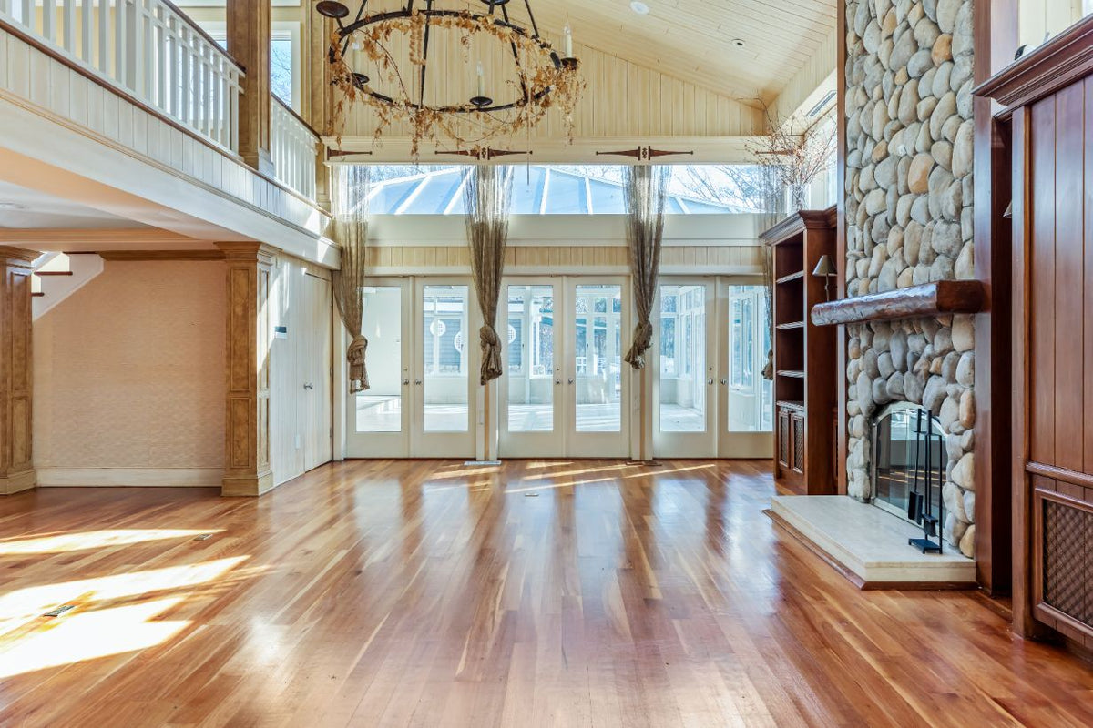 Den & family room, before staging